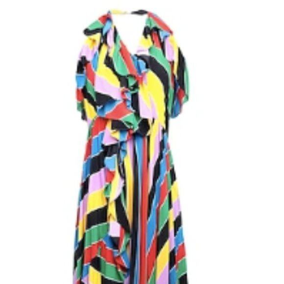 Philosophy di Lorenzo Serafini Long one shoulder dress multi colored - Picture 3 of 13